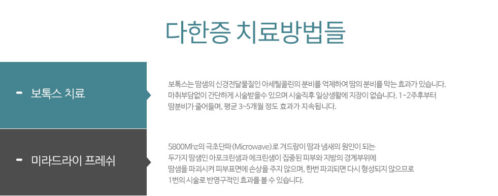 다한증치료방법